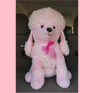 Plush Pink Poodle Stuffed Animal Dan Dee 2017 24 inches tall Easter